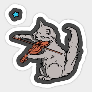 cat strings Sticker